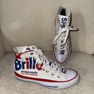 Converse Chuck Taylor All Star Hi Andy Warhol Brillo Sneakers Size 7 Women 5 Men
